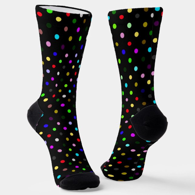 Colorful Polka Dots Socks (Angled)