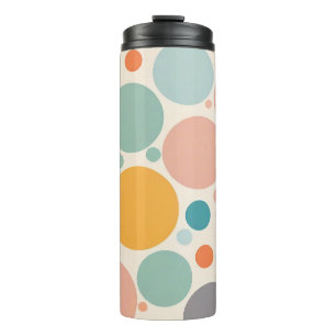 Colorful Polka Dots Thermal Tumbler