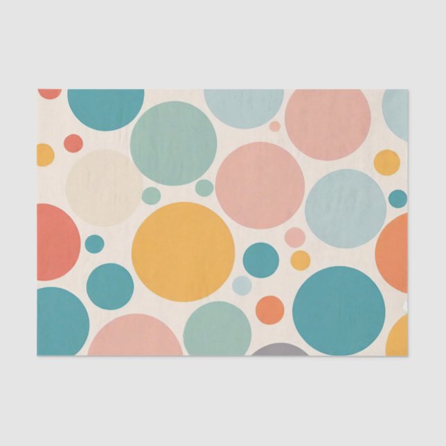 Colorful Polka Dots Tissue Paper (Front)