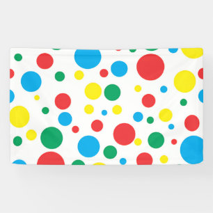 Colorful Polka Dots Vinyl Banner
