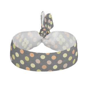 Colorful PolkaDot Pattern Close Your background Elastic Hair Tie