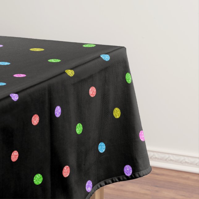 Colorful Polkadots Pattern Tablecloth (In Situ)