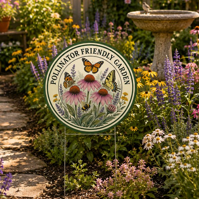 Colorful Pollinator Friendly Garden Sign (Creator Uploaded)