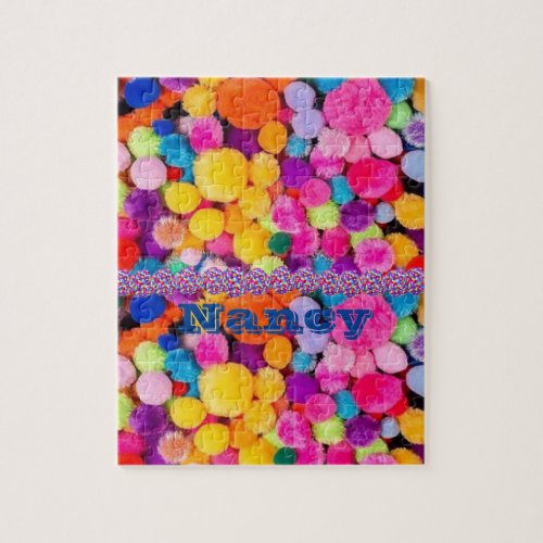 Colorful Pom Poms Jigsaw Puzzle