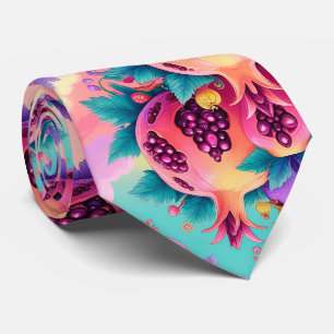 Colorful Pomegranate Neck Tie