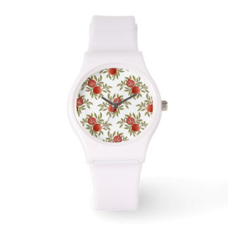 Colorful Pomegranate Pattern Botanical Watch |