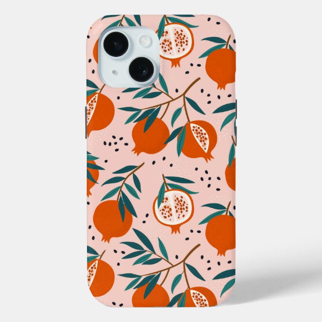 Colorful Pomegranate Pattern Case-Mate iPhone Case (Back)