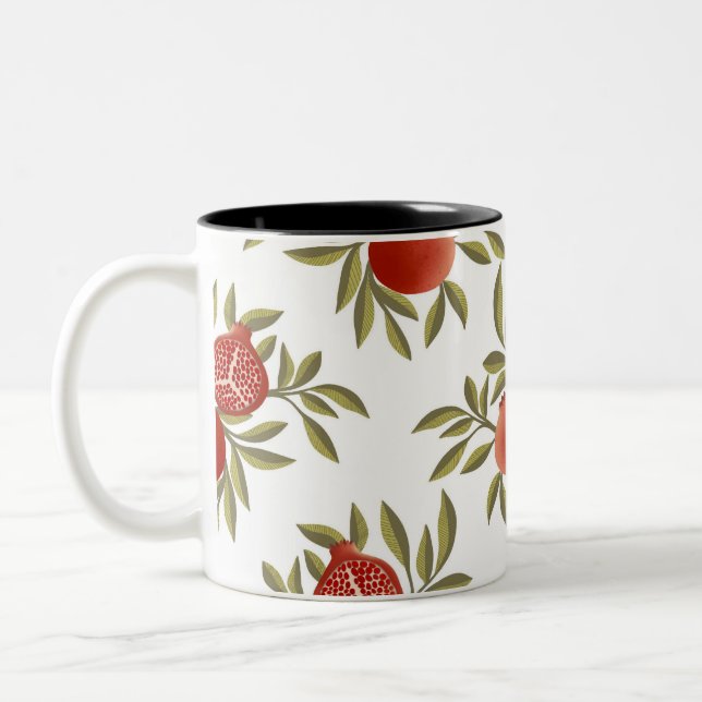 Colorful Pomegranate Pattern Mug (Left)
