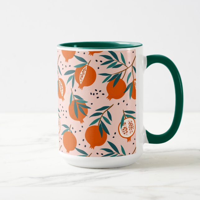 Colorful Pomegranate Pattern Mug (Right)