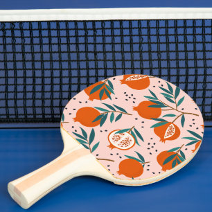 Colorful Pomegranate Pattern Ping Pong Paddle