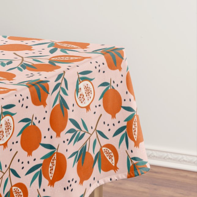 Colorful Pomegranate Pattern Tablecloth (In Situ)