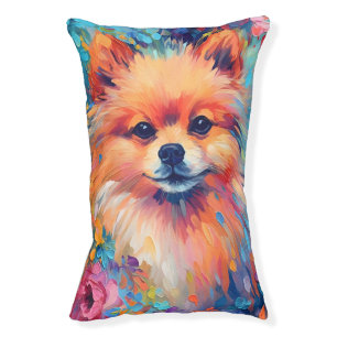Colorful Pomeranian Pet Bed