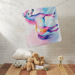 Colorful Pony 2 Baby Blanket