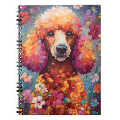 Colorful Poodle Notebook