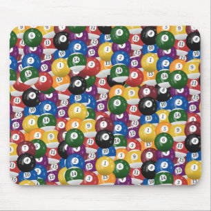 Colorful Pool Balls Mouse Pad