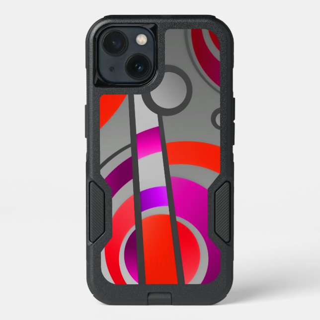 Colorful Pop Art Abstract Geometric Pattern Otterbox iPhone Case (Back)