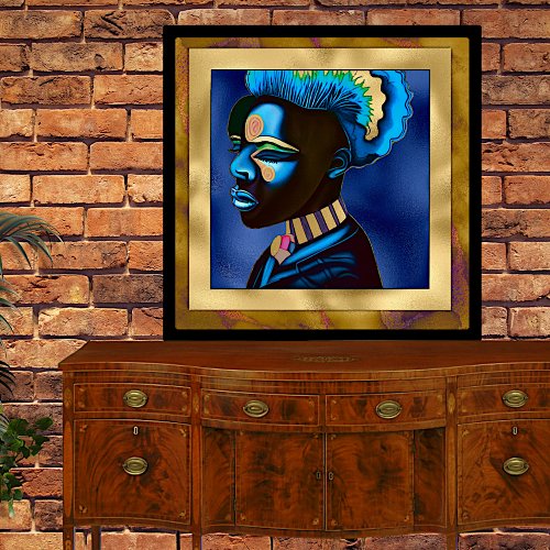 Colorful Pop Art African Man 2 