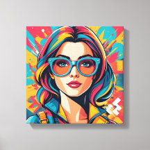 Colorful Pop Art Canvas Print
