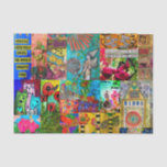 Colorful Pop Art Mixed Media Tissue Paper