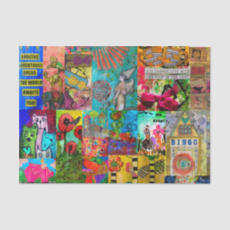 Colorful Pop Art Mixed Media Tissue Paper