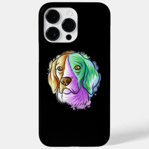 Colorful Pop Art Portrait Beagle Dog Mom  Case_Mate iPhone 14 Pro Max Case
