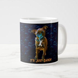 Colorful Pop Art Portrait — "It's Just Dandy" Giant Coffee Mug