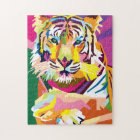 Colorful Pop Art Tiger Portrait