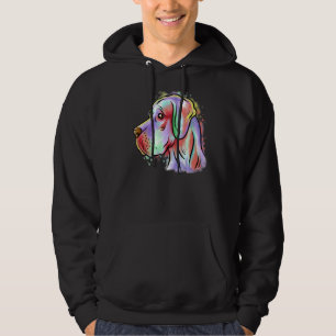 Colorful Pop Portrait Great Dane Dog Mom Mother's Hoodie