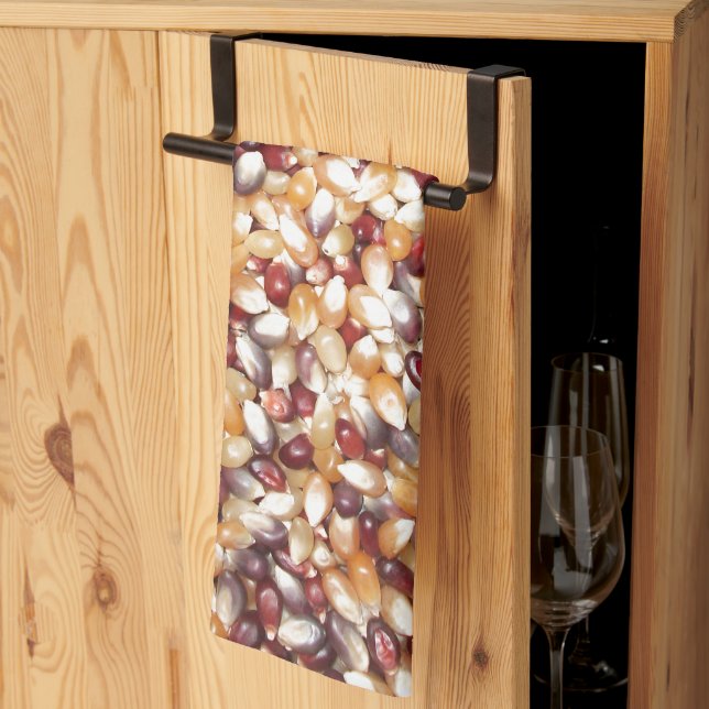 Colorful Popcorn Kernels Towel (Thirds Fold)
