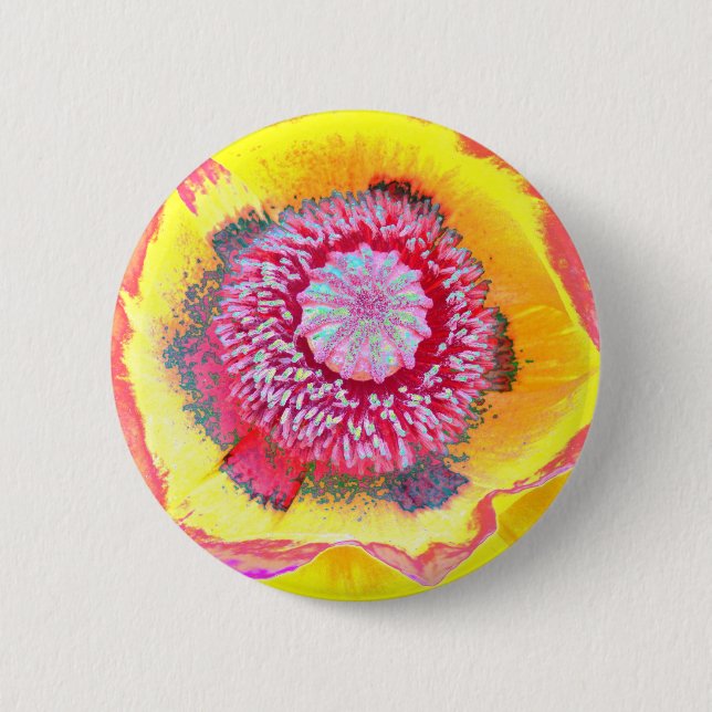 Colorful Poppy Button (Front)