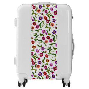 Colorful Poppy Flowers Carry On Luggage