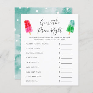 Colorful Popsicle Guess The Price Right Game