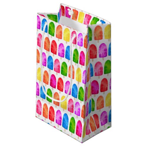 Colorful Popsicle Ice Lolly pattern Small Gift Bag