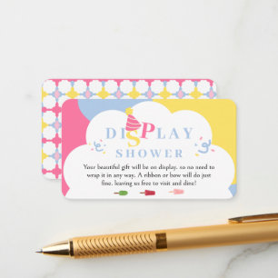 Colorful Popsicle Ready to Pop Display Shower Enclosure Card