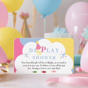 Colorful Popsicle Ready to Pop Display Shower Enclosure Card