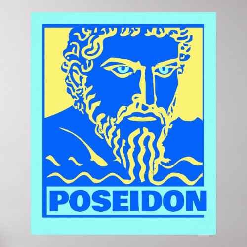 Colorful Poseidon Print 