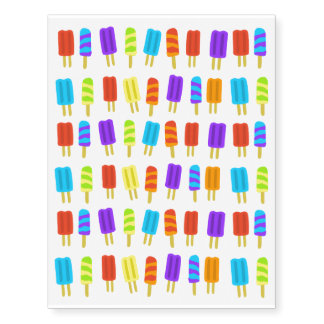 Colorful Posicles Temporary Tattoos
