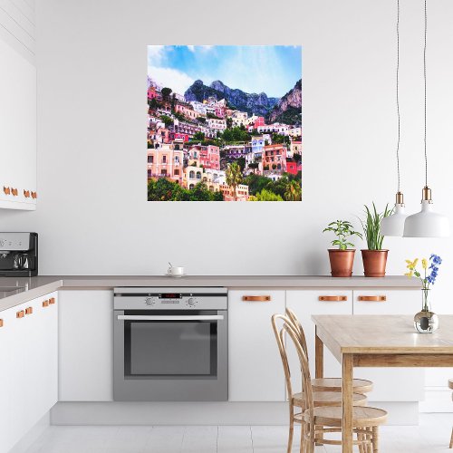 Colorful Positano Italy Canvas Print