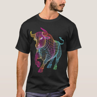 Colorful potent bull T-Shirt