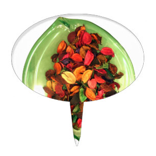 Colorful Potpourri: A Scent-sational Display Cake Topper