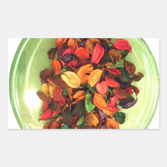 Colorful Potpourri: A Scent-sational Display Rectangular Sticker (Front)