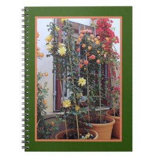 COLORFUL POTTED PLANTS Spiral Photo Notebook
