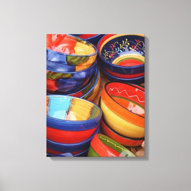 COLORFUL POTTERY - Canvas Art (Front)