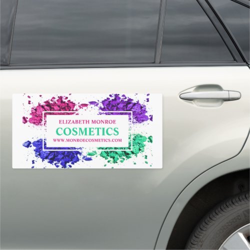 Colorful Powder Makeup Artist Car Magnet