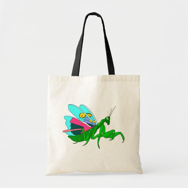 Colorful Praying Mantis Tote Bag (Front)