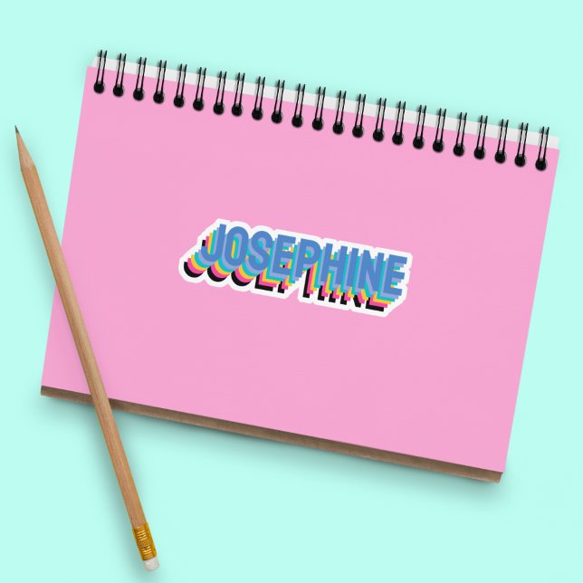 Colorful Preppy Teen Girls Name  Sticker (Creator Uploaded)
