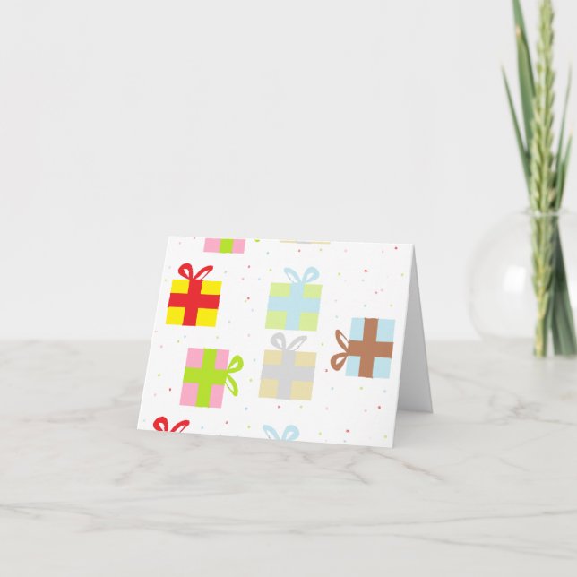 Colorful Presents Card (Front)