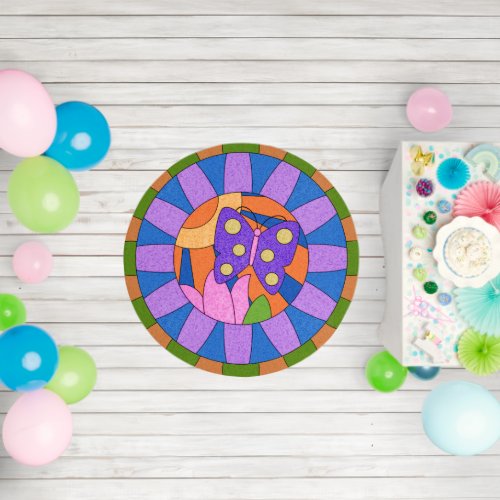 Colorful Pretty Butterfly Outdoor Rug