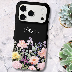 Colorful Pretty Flowers Floral Garden Personalized iPhone 17 Pro Case