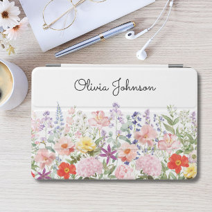 Colorful Pretty Flowers Floral Garden Personalized iPad Mini Cover